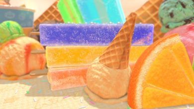 Kirby's Dream Buffet ice cream track intro course