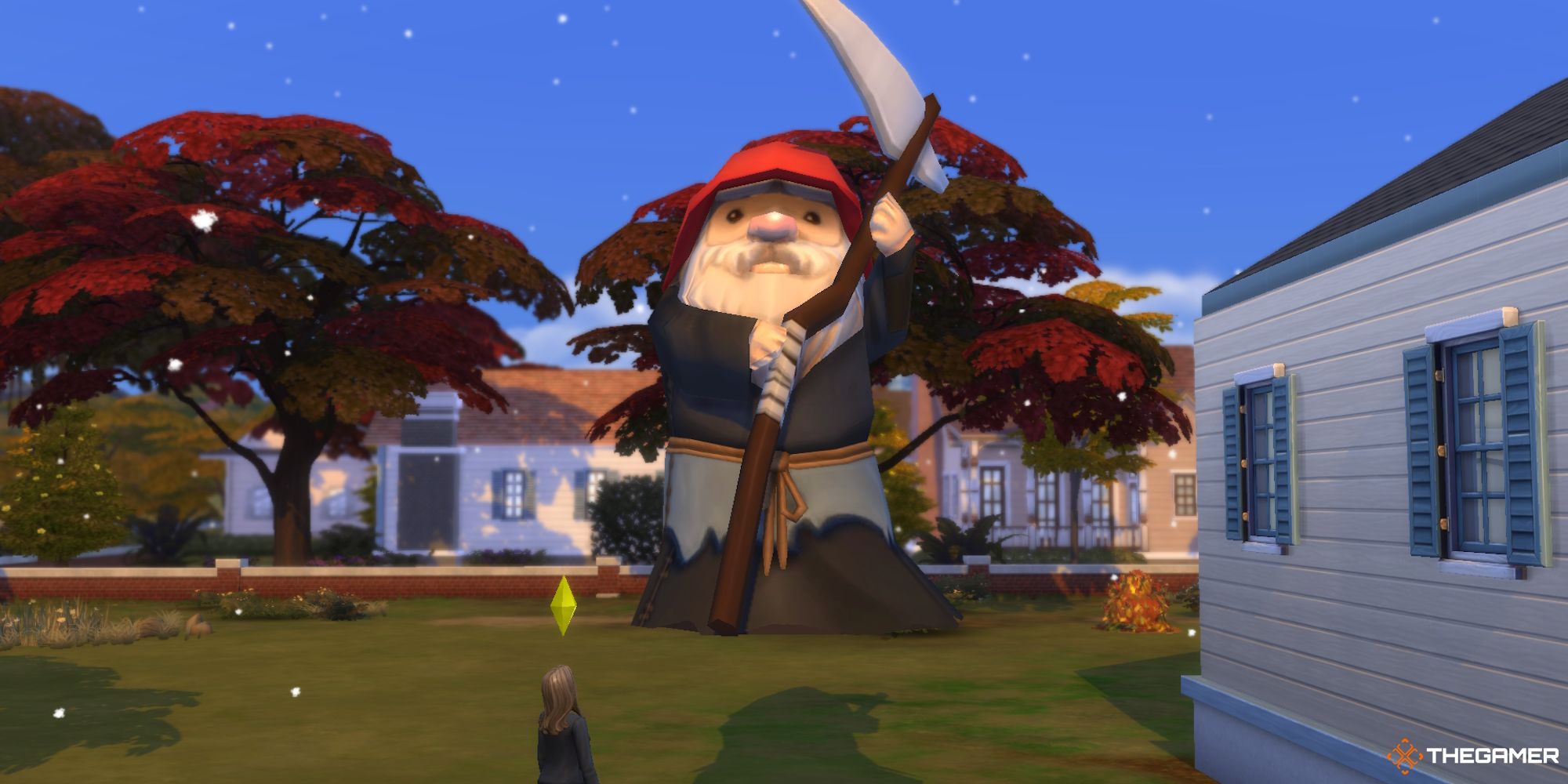 Un gnomo modificado usando TOOL Mod en Los Sims 4