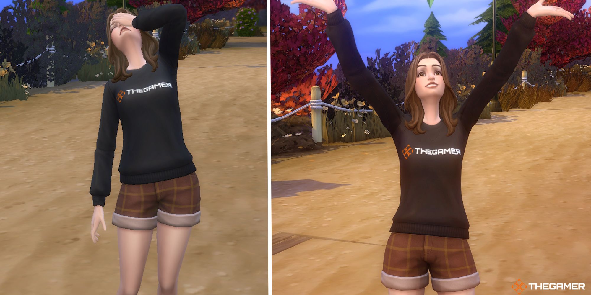 Dos juegos de Sims 4, uno de ellos con Reshade