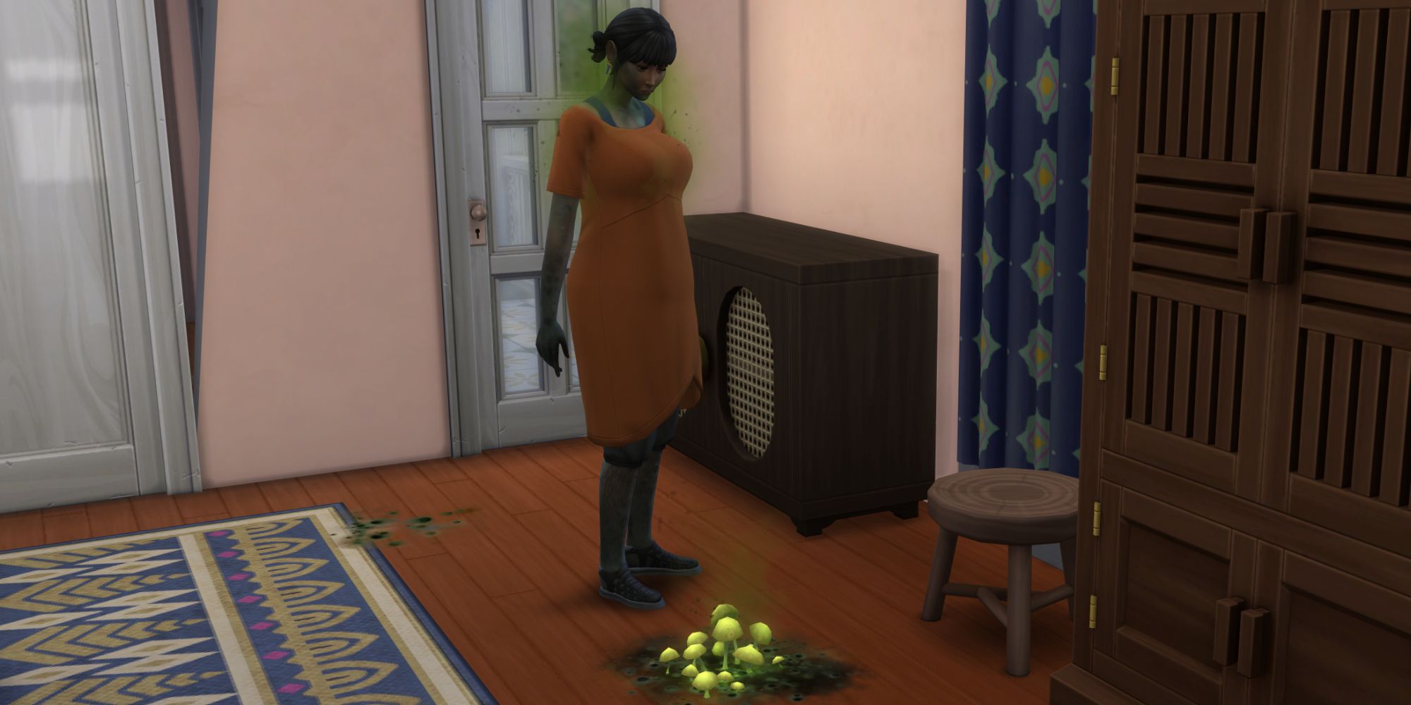 SIms 4 para alquilar sim infectado en una habitación de moho
