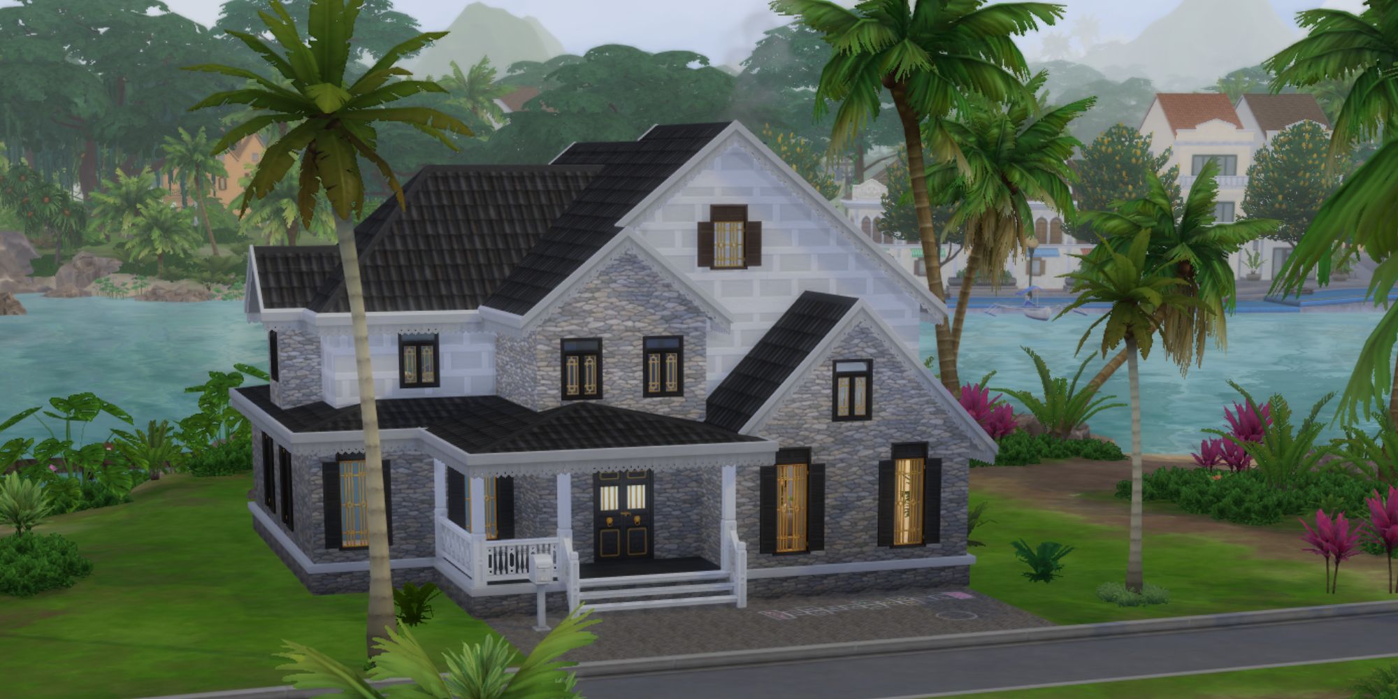 Los Sims 4 Se Renta Casa con habitaciones alquiladas exterior