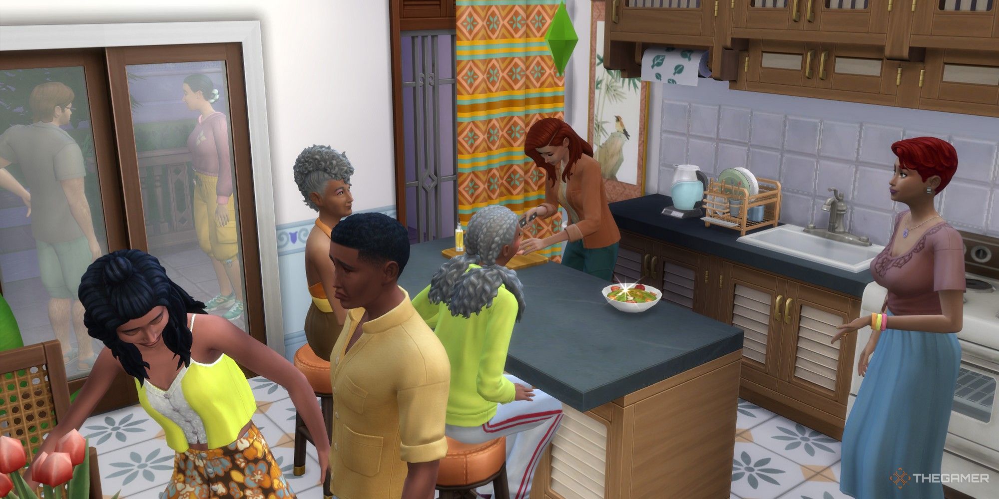 un sim organiza una fiesta en su apartamento habitante exigente los sims 4 en alquiler