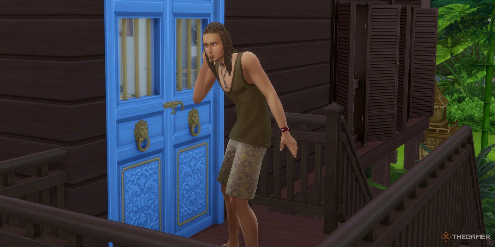 un sim escuchando a escondidas en la casa de alguien los sims 4 en alquiler escuchan a escondidas