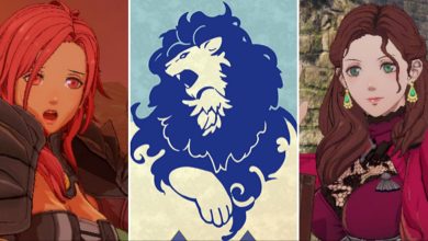 Fire Emblem Three Houses - Dorothea and Hapi with the Blue Lions crest