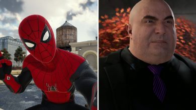 Marvel's Spider-Man The Main Event Quest Spider-Man on the left and Kingpin on the right