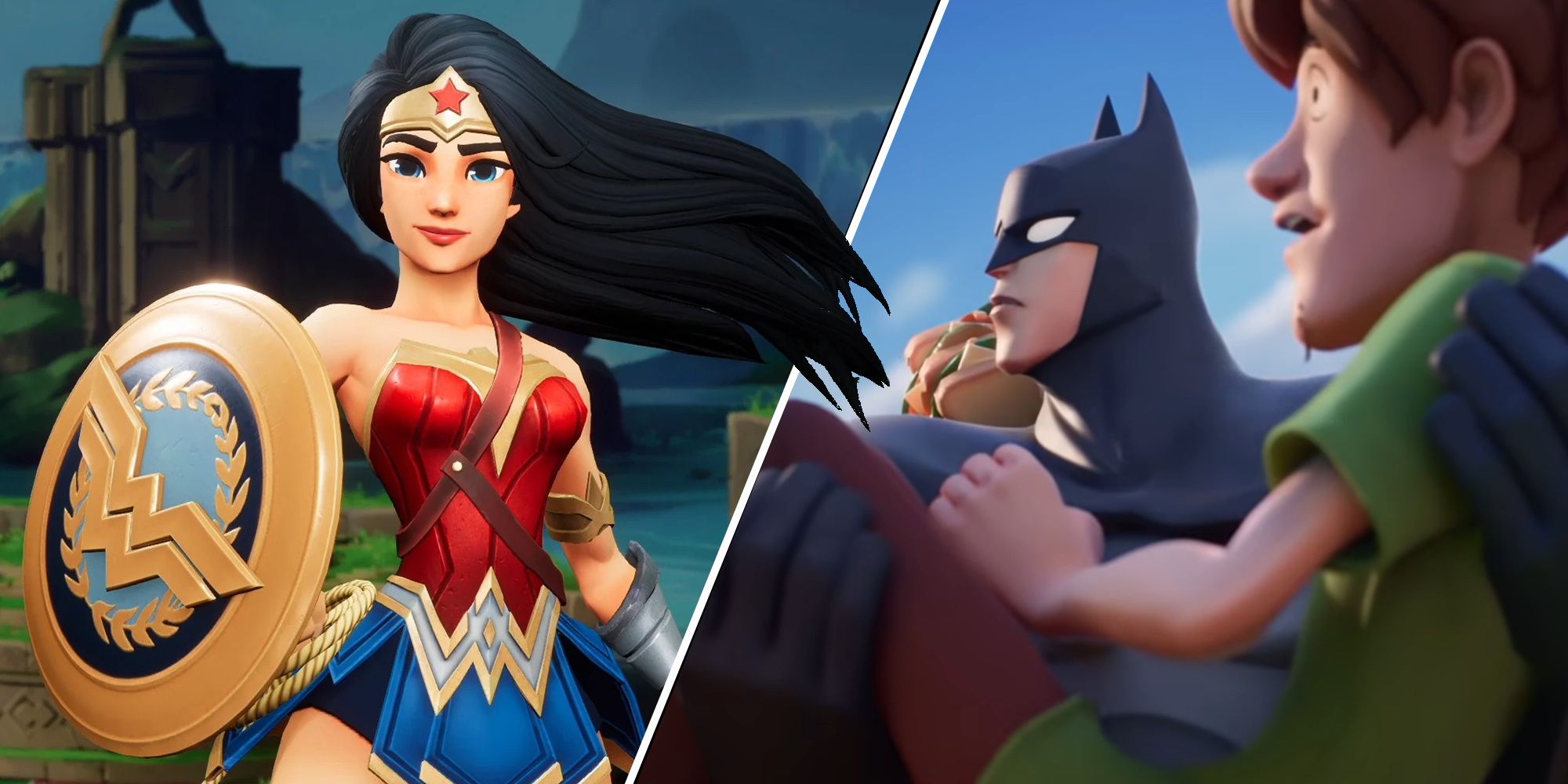 Multiverso, Mujer Maravilla, Batman y Shaggy