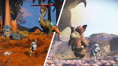 Split image of No Man's Sky's Companions