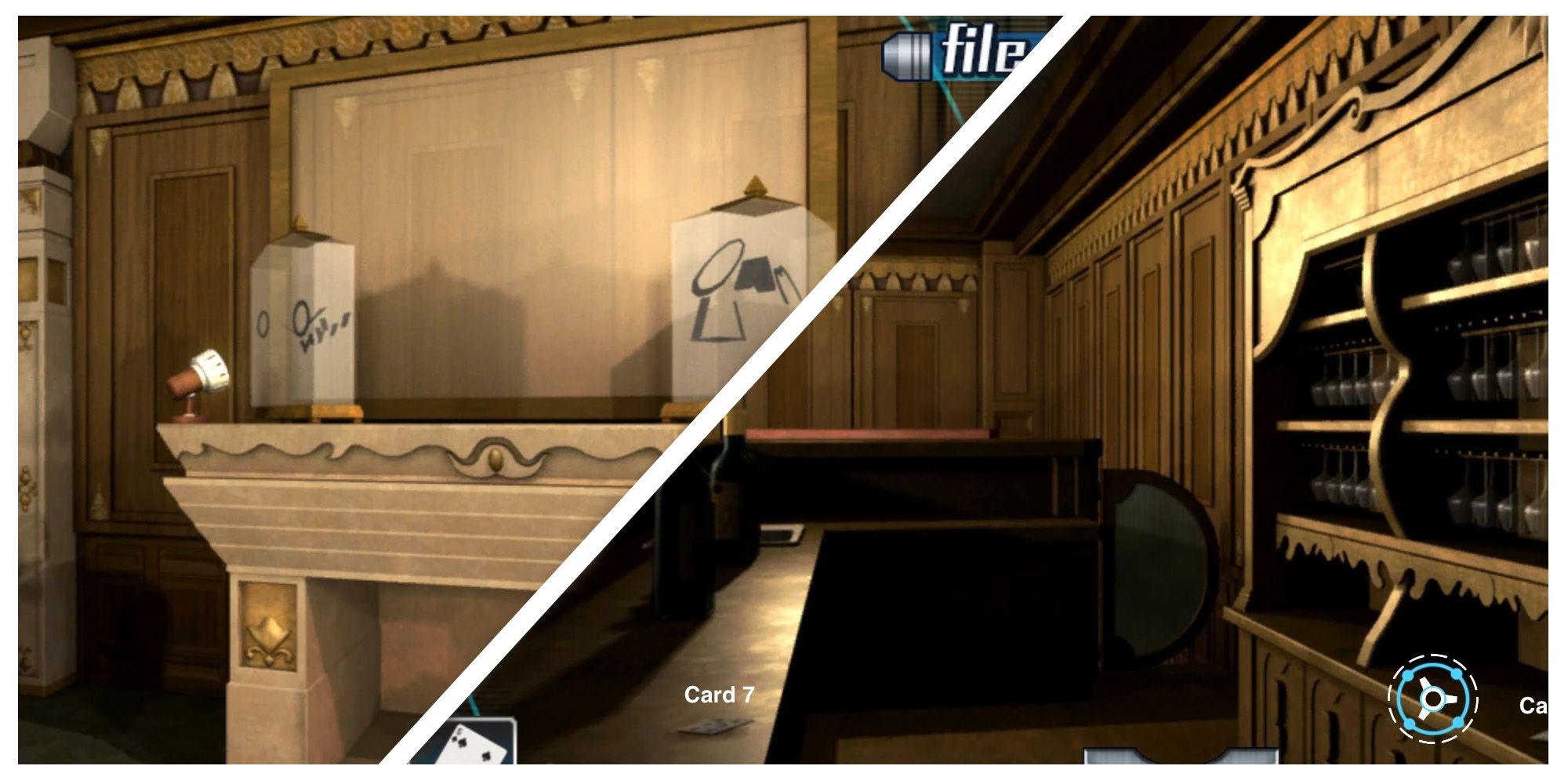 The Nonary Games Zero Escape Casino Room Feature Image Showcasing Notable Areas Where You Can Find Important Cards