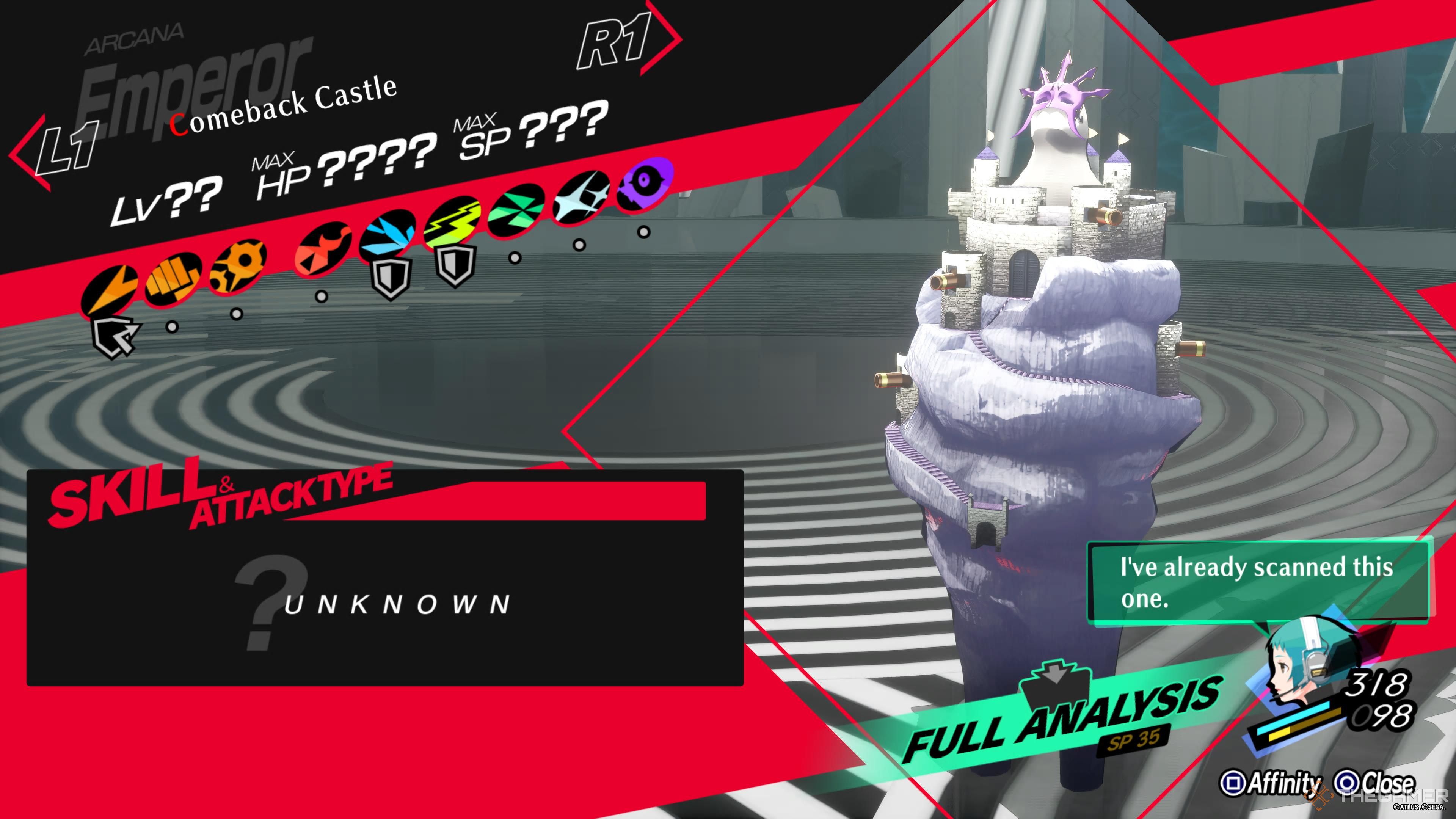 Descripción general del castillo de regreso de Persona 3 Reload