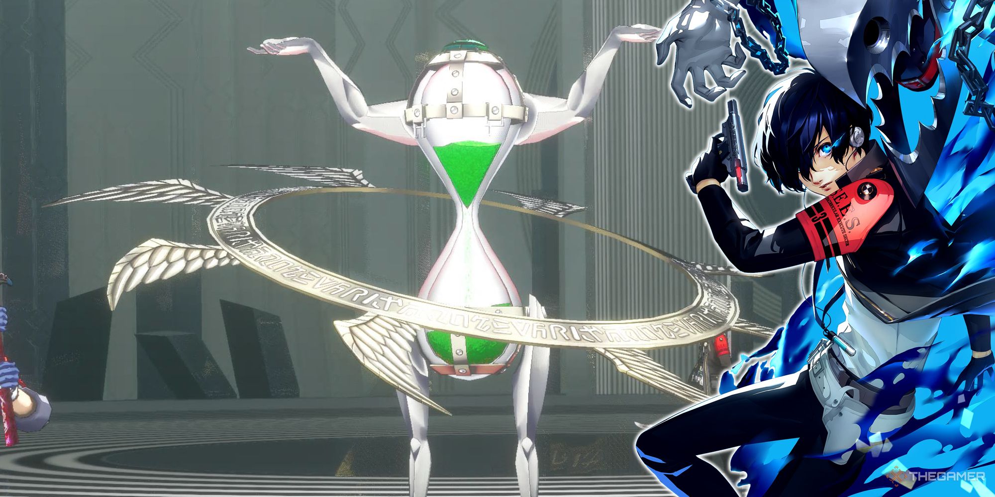Persona 3 Reload Obsessive Sand con superposición de portada