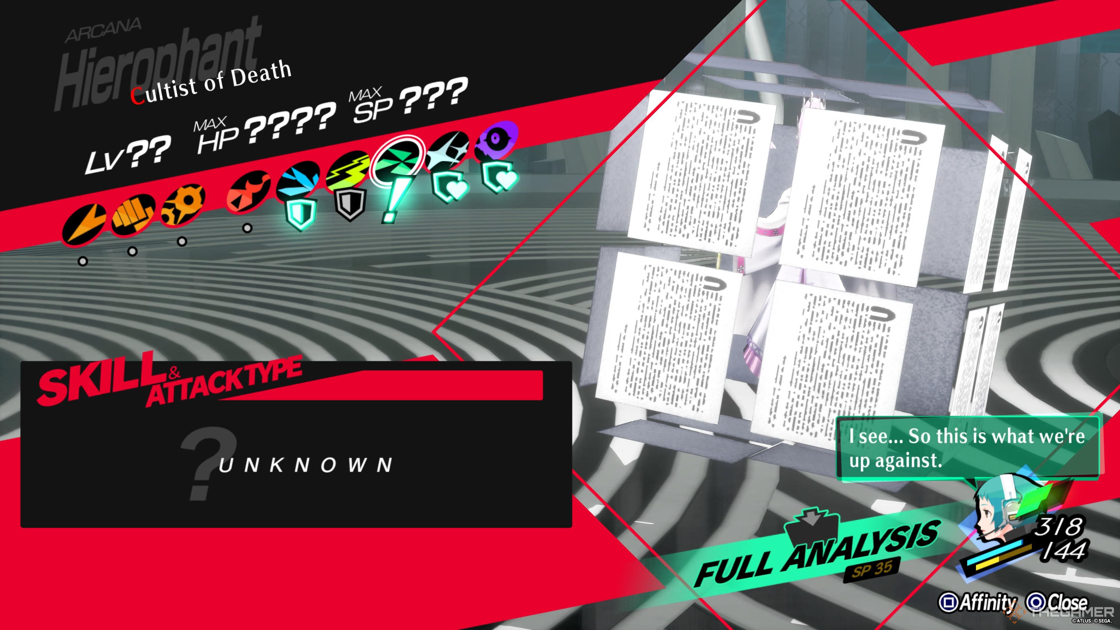 Descripción general de Persona 3 Reload Cultist of Death