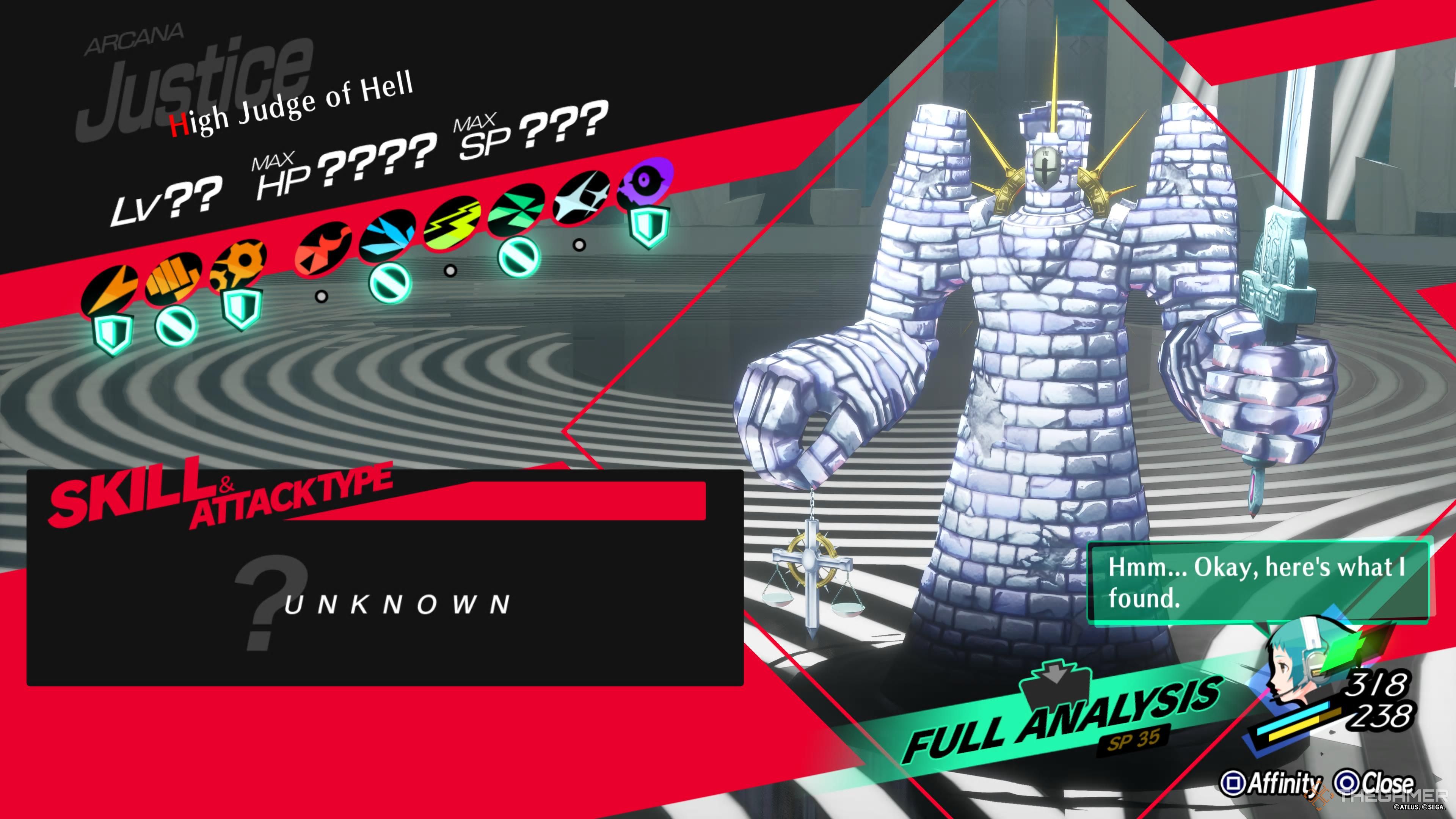 Descripción general de Persona 3 Reload High Judge of Hell