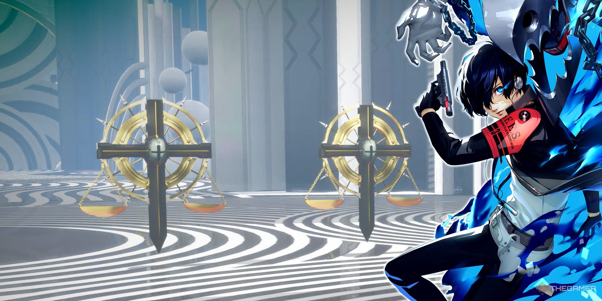 Persona 3 Reload Overseer of Creation con superposición de portada