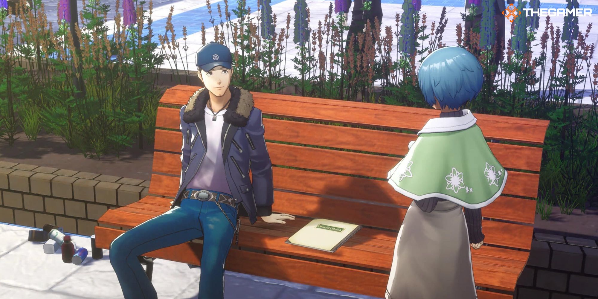 Persona 3 Recarga a Fuuka y Junpei en la estación Port Island