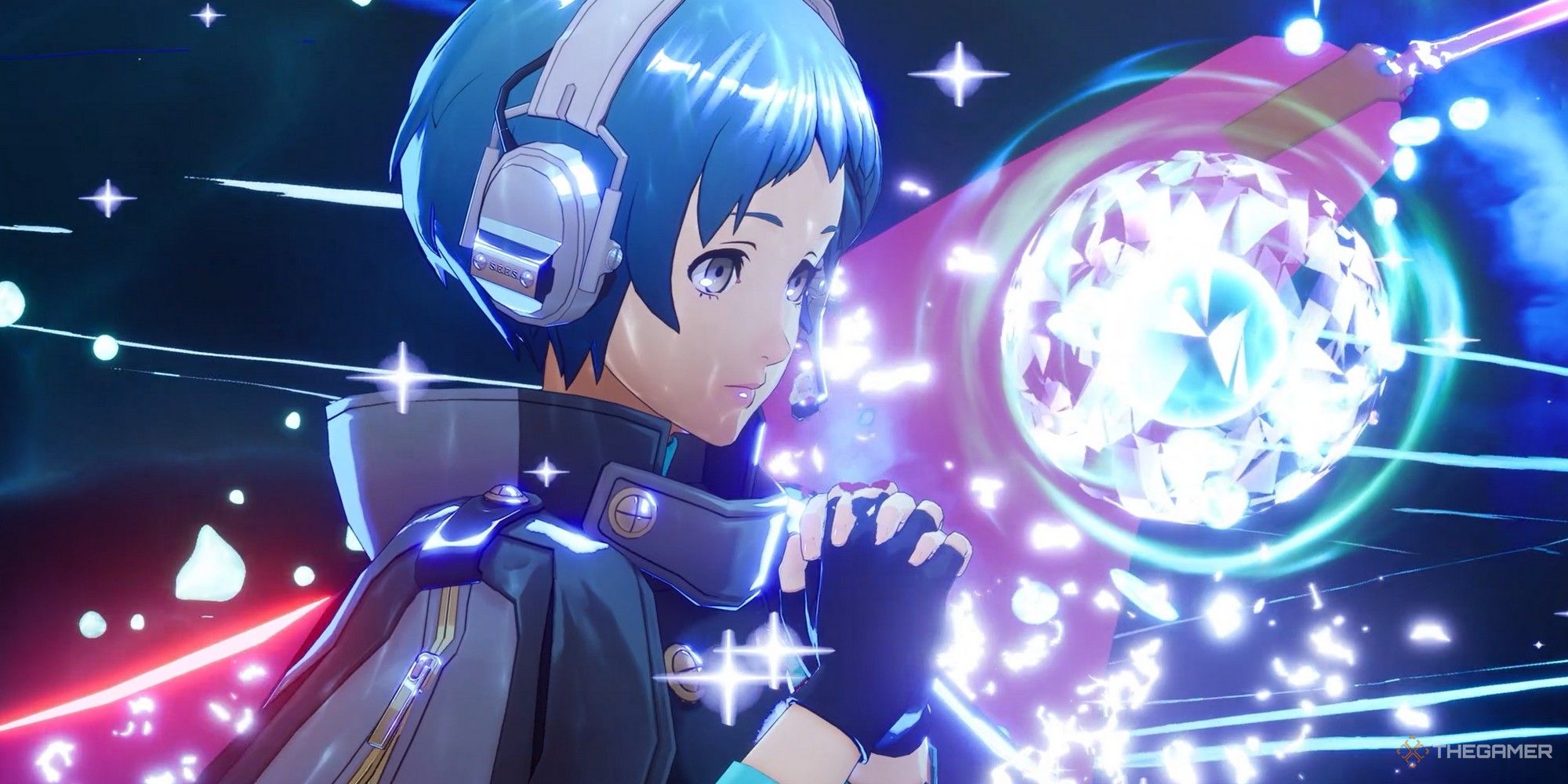 fuuka usando su habilidad de teurgia en persona 3 recarga p3r-1