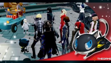 Screenshot and art from Persona 5 Royal.