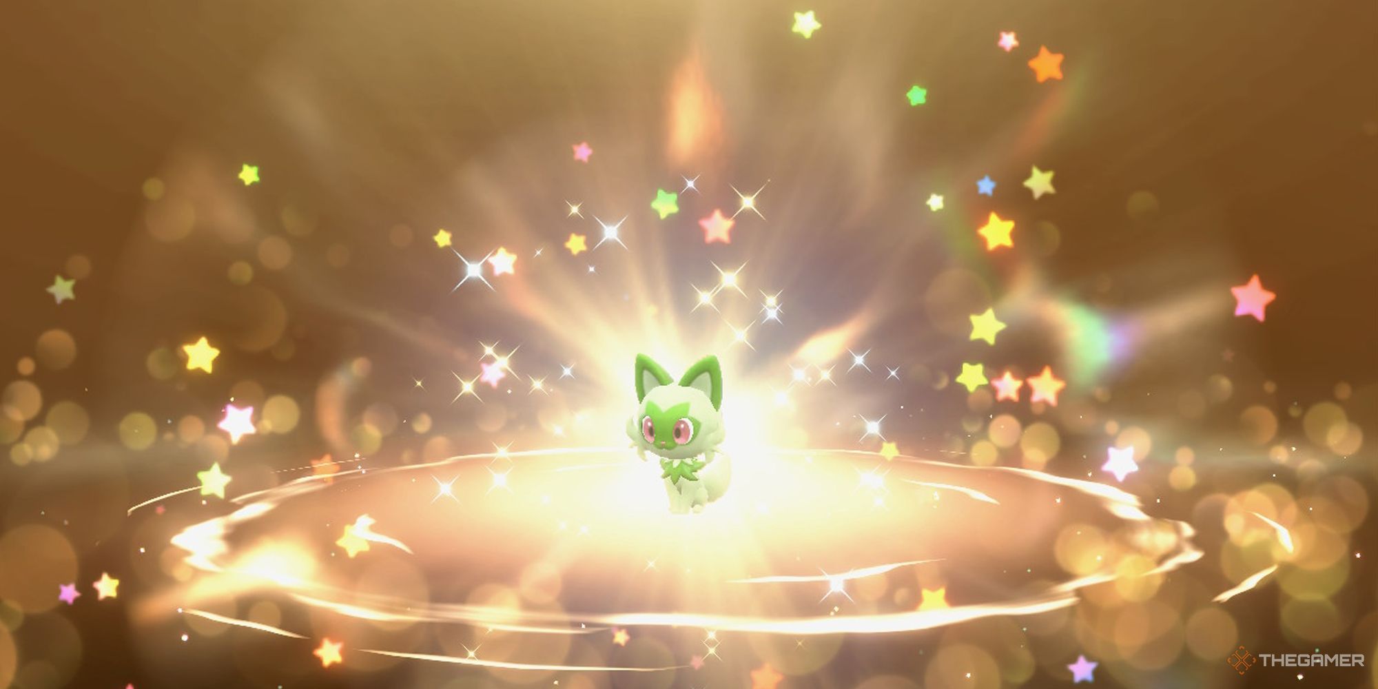 Sprigatito de Liko llega a través de la opción Regalo Misterioso en Pokémon Escarlata y Violeta.-1