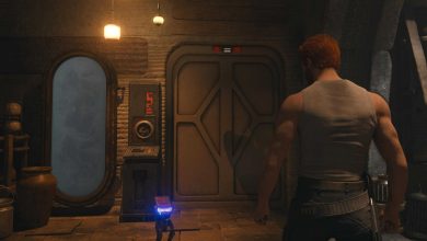 A locked door at Doma's shop in Jedi: Survivor.
