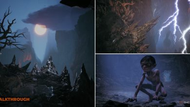 The Lord of the Rings: Gollum in Cirith Ungol during the first chapter