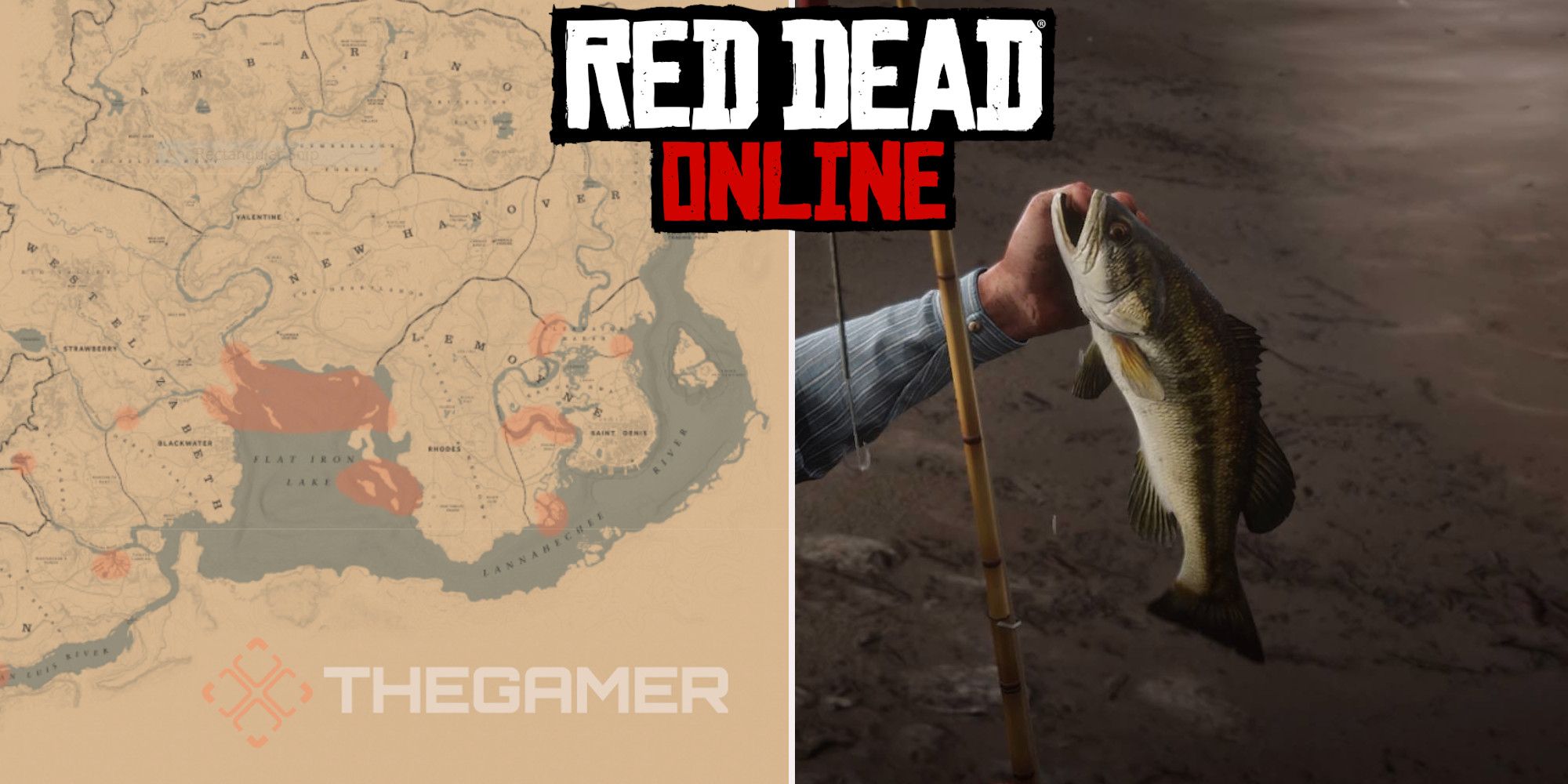 Red Dead Online: Mejores ubicaciones de pesca de lubina de boca grande