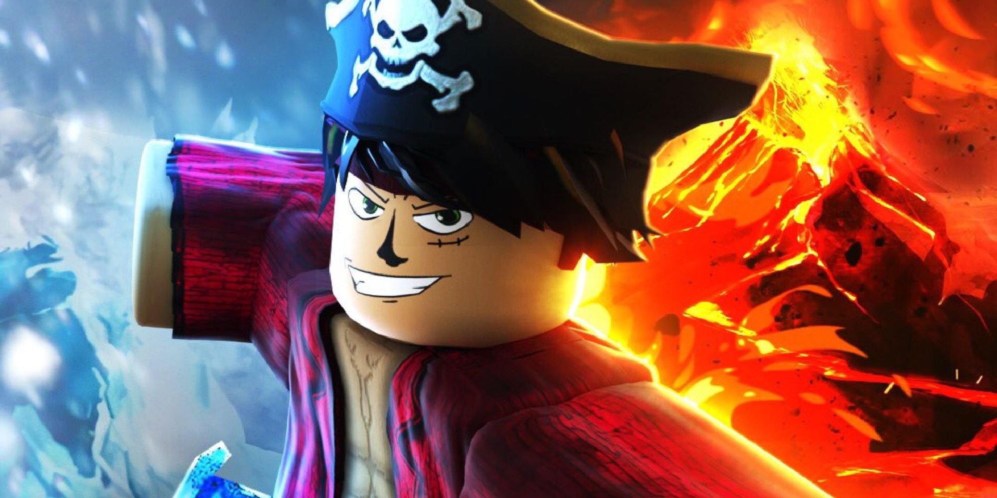 arte promocional para el juego blox fruit en roblox