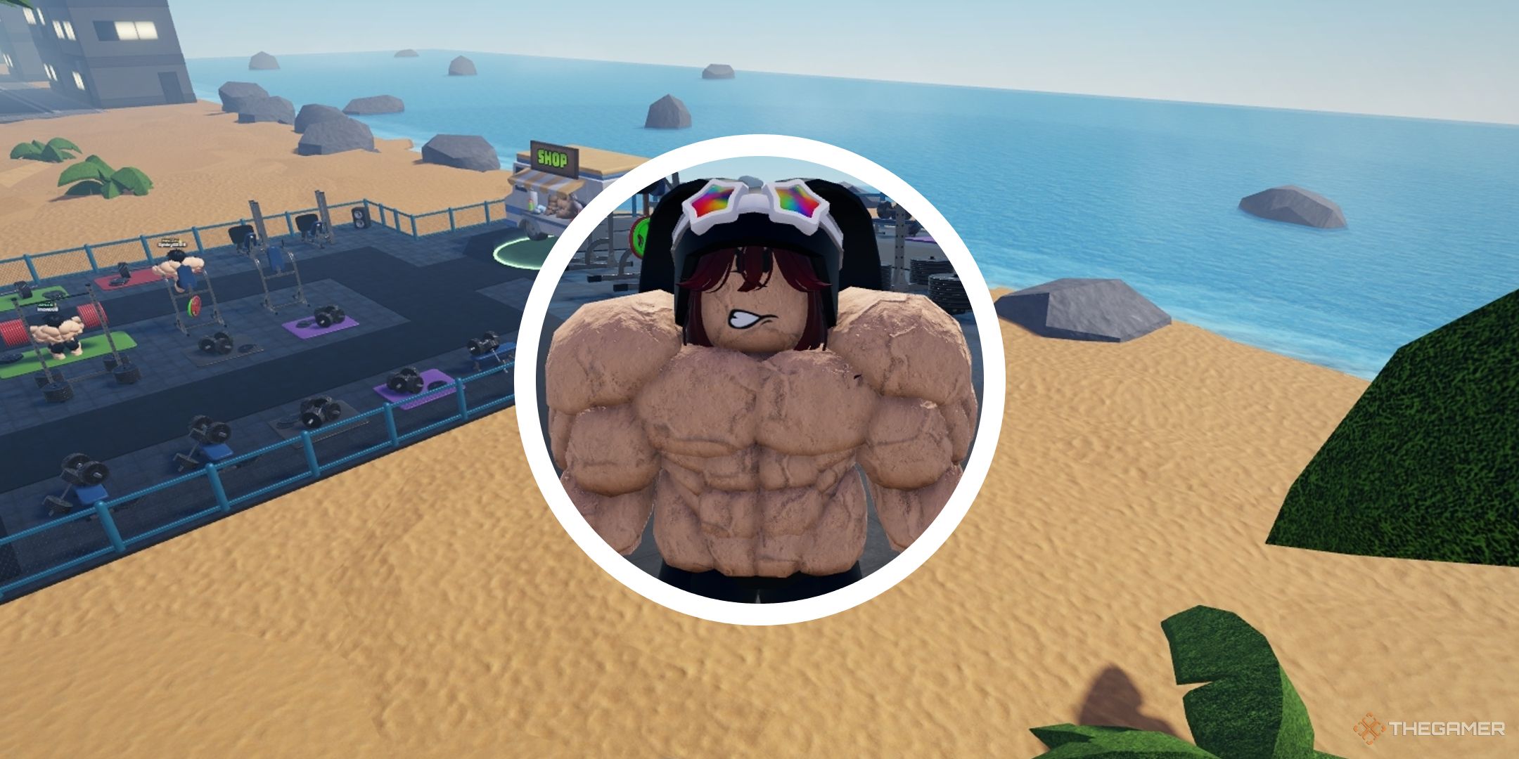 gimnasio de la liga de gimnasia gimnasio de playa con círculo png del jugador