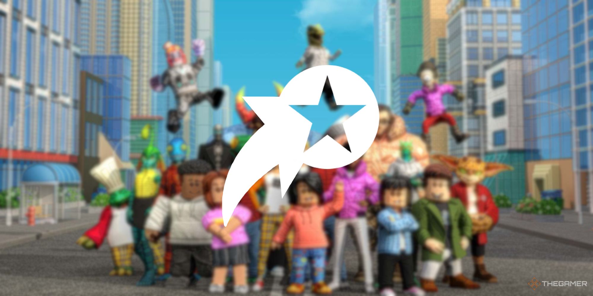 Una imagen de Roblox del logotipo de Star Code, que permite que una parte de tu compra apoye a un creador.