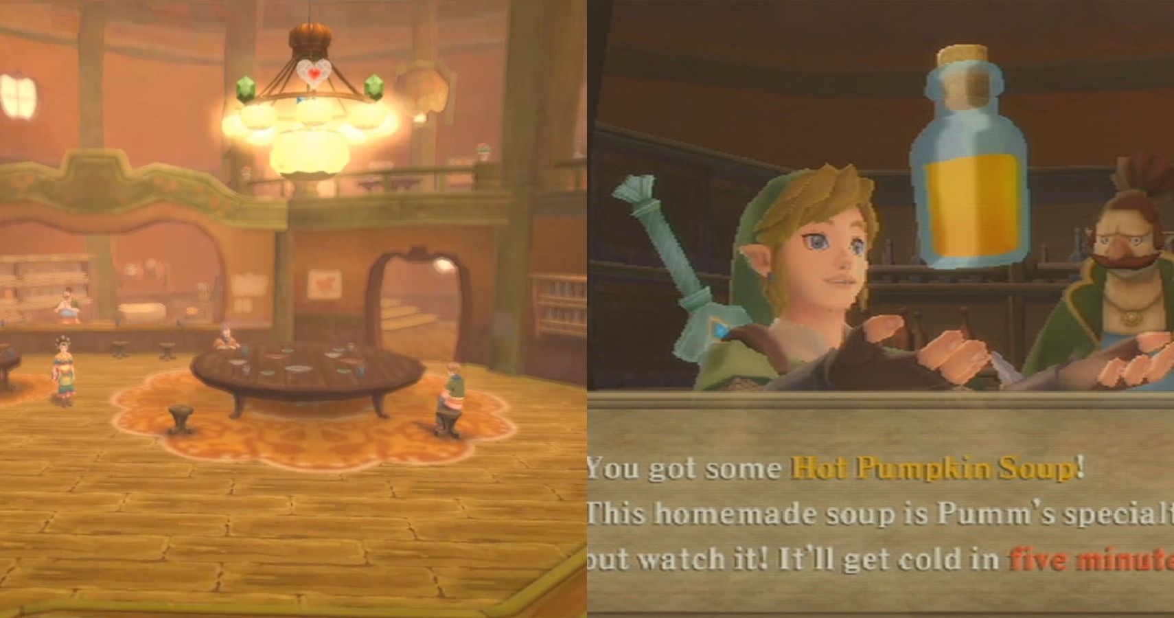 Skyward Sword: Cómo completar la misión secundaria de entrega de sopa de calabaza caliente