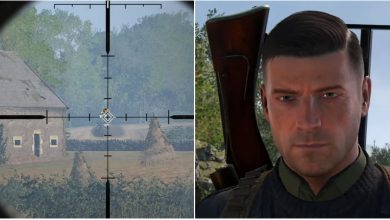 Sniper Elite 5 Karl's Face And A Sniper Scope