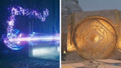 Jedi Survivor Chamber of Connection doorway and magical effect