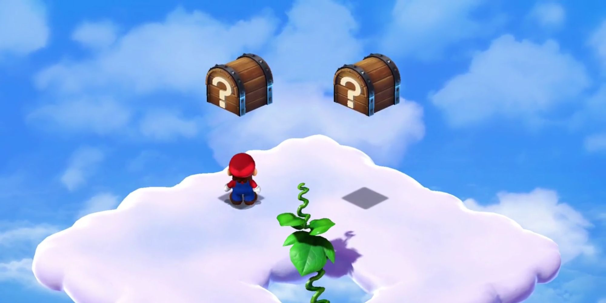 La ubicación de los dos Lazy Shells en Super Mario RPG.