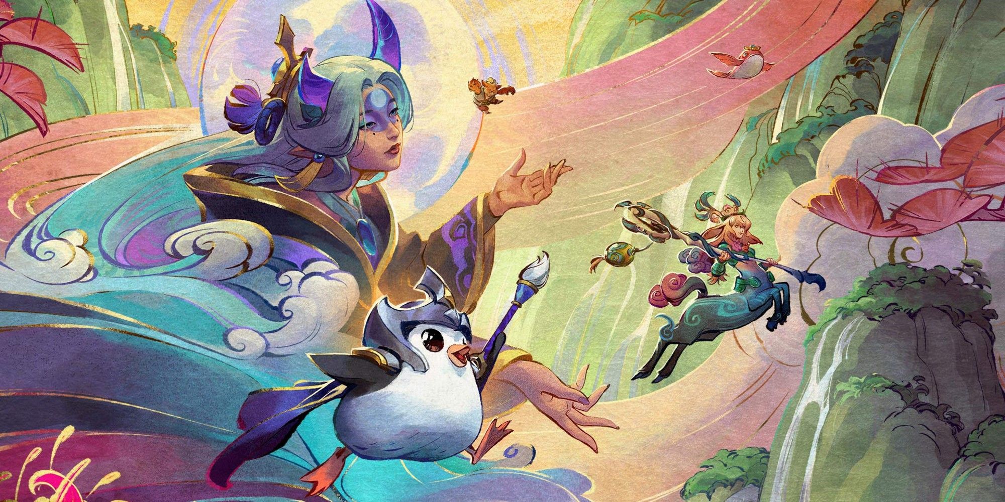 Póster Inkborne Fables con Featherknight