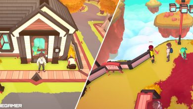 completed house and atoll roll split image