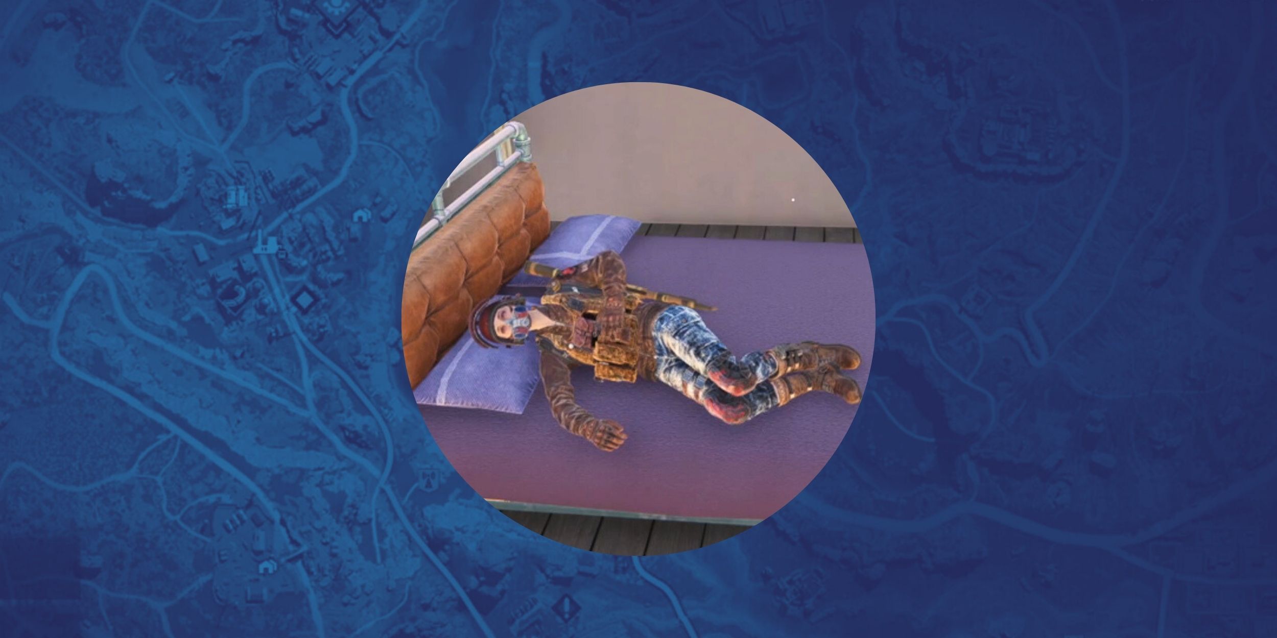 Un jugador durmiendo para recuperar la cordura en Once Human.