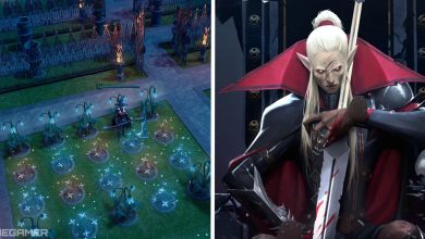 image of player garden next to image of promotional art for v rising
