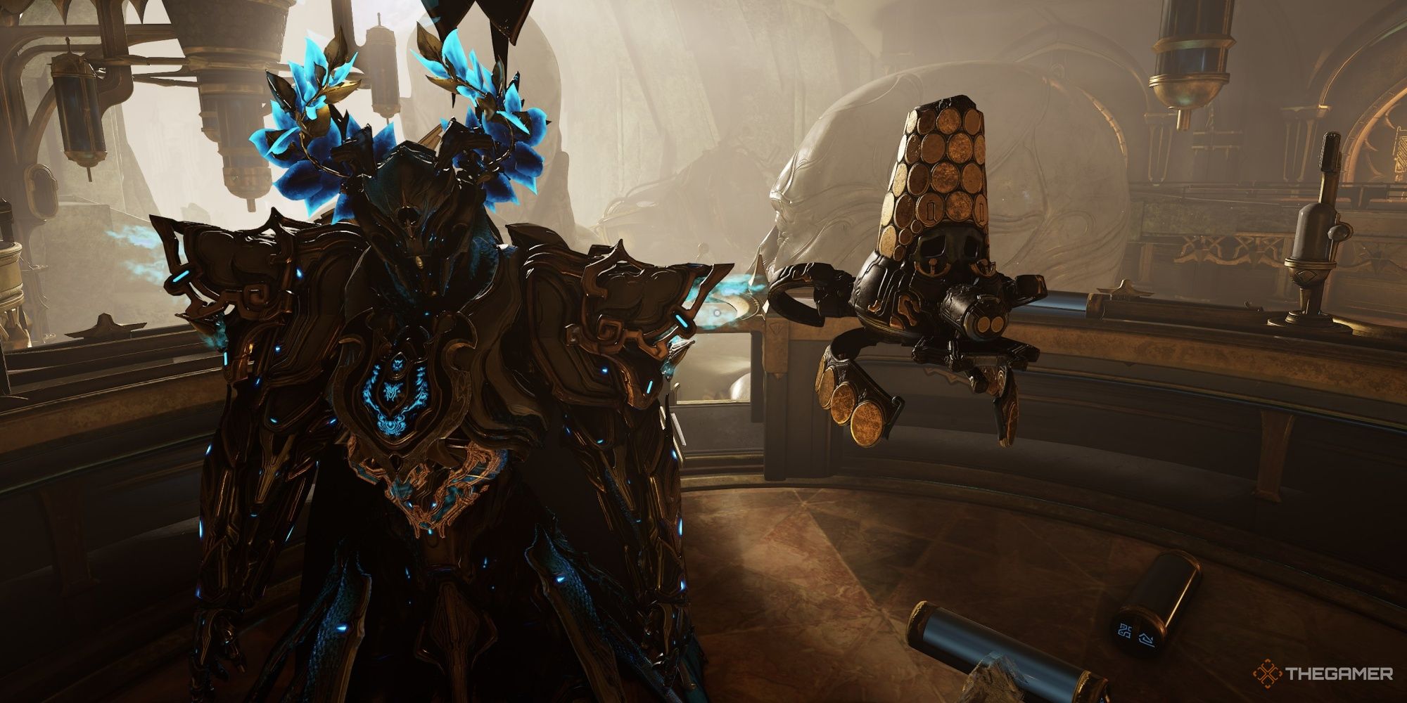Warframe Gauss cerca de Necraloid
