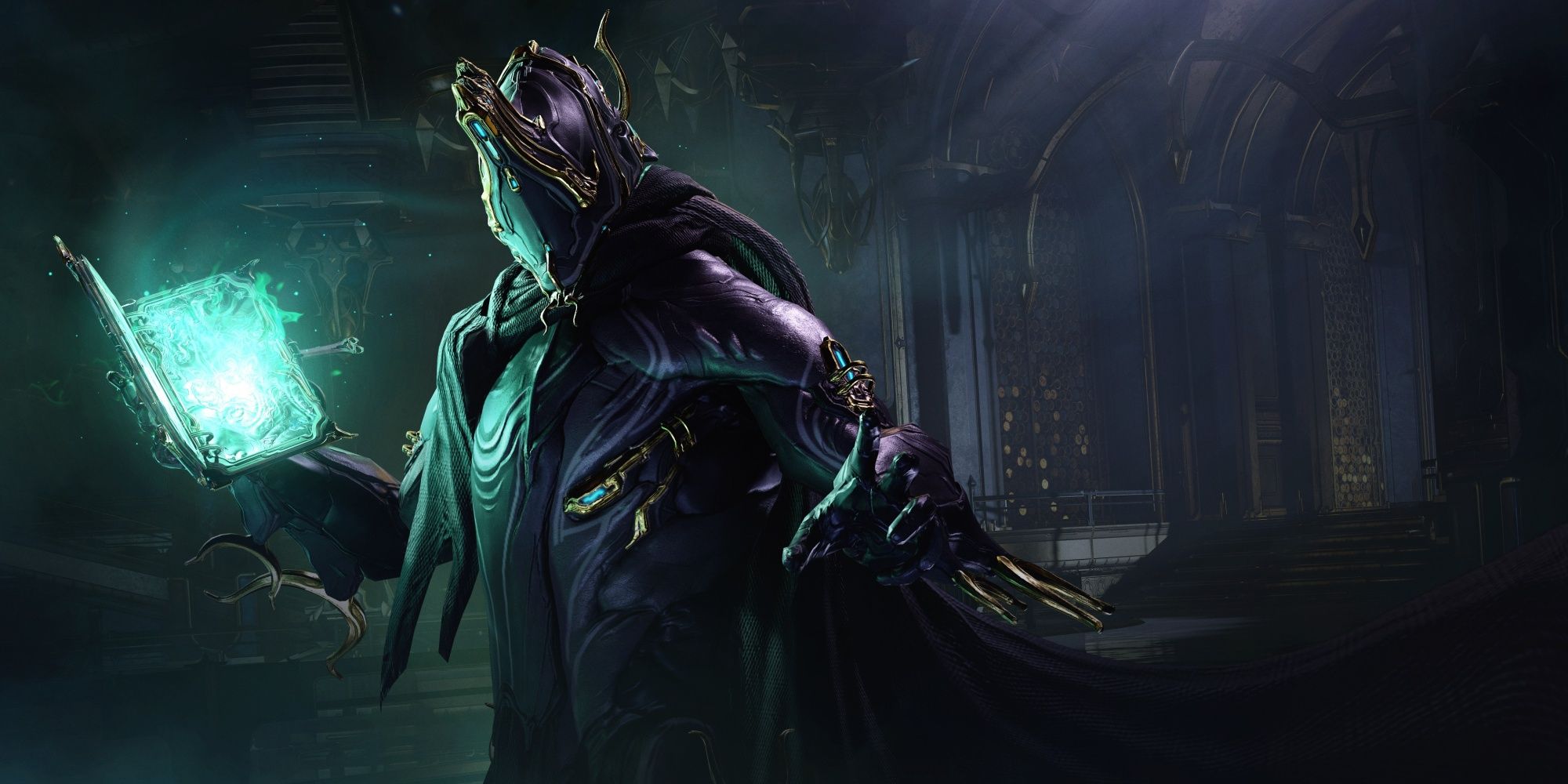 Warframe Excal Umbra con grimorio