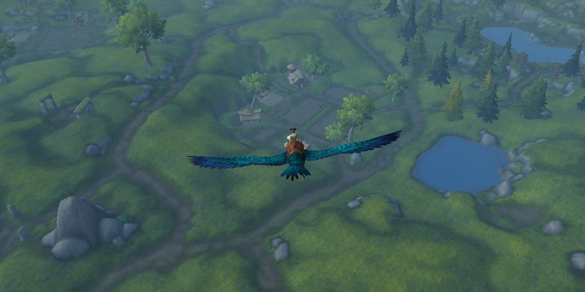 Aterrizando en la zona agrícola de Arathi Highlands en Plunderstorm