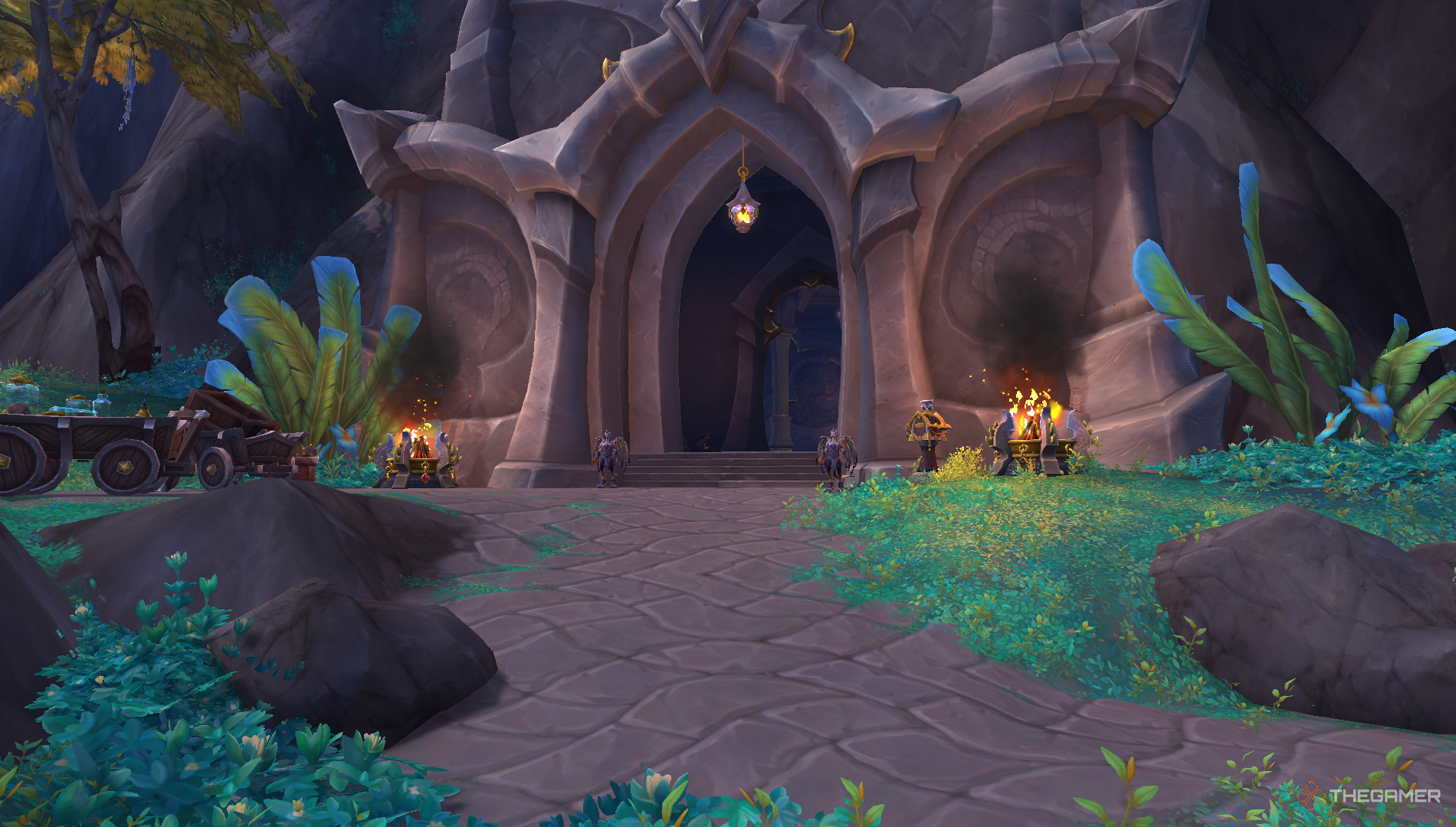 Entrada al mercado negro de Valdrakken Ubicación World of Warcraft