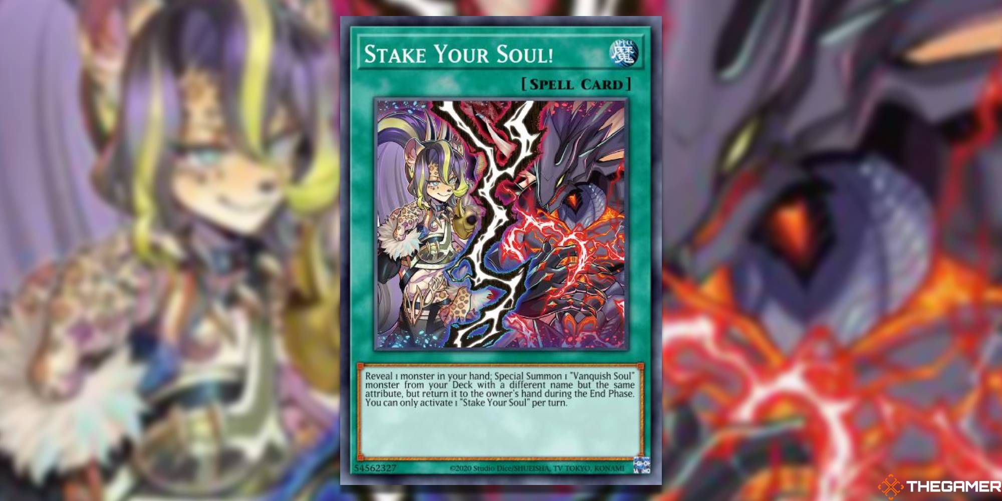 YGO ¡Apuesta tu alma!  tarjeta y fondo de arte