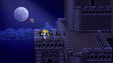 Princess in a castle in Final Fantasy 6 pixel remaster.